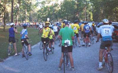 Way back in the pack.