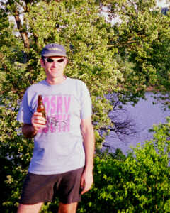 What is Neil without a beer?!